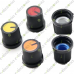 6mm Splined Pointer Potentiometer Knob with Pointer-Blue Top