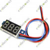 DC 0-200V .36 inche LED Digital Panel Voltmeter 3 Wires Yellow