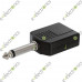 6.35mm Mono Plug to 2x6.35mm Mono Jack Adapter