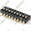 9 Positions 9-Bit Slide Type DIP Switch SMD-18