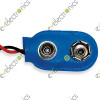 9V Battery Snap Connector with Lead Wires Blue