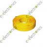 PVC insulation Jumper wire Yellow 31AWG .8mm (Per Meter)
