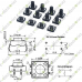 Tactile Tact Push Button Switch 12x12x4.3mm 4-Pin Tactile Tact Push Button Switch 12x12x4.3mm 4-Pin