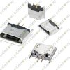 Micro USB AB Female 5Pin SMT Socket Connector 180 Angle HW-MC