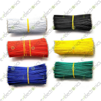 Tin-Plated Double Head 24AWG Jumper Wires PCB Breadboard 8cm Black