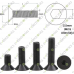 M4x8mm Hex(Allen) Flat Head Countersunk Machine Screws