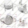 KSD301 250V 10A 130 Celsius Thermostat Temperature Control Switch Normally Closed KSD301 250V 10A 130 Celsius Thermostat Temperature Control Switch Normally Closed