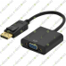 1080P DisplayPort DP Male to Female VGA Cable Adapter