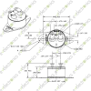450F/230C SPST 3100-3-322 Precision Thermal cutout Fuse ELMWOOD USA