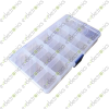 Adjustable Plastic Storage Box/Container 15 Compartments 175x98x23mm