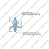 XL-5 Nylon Dual End Snap-In PCB standoffs Spacer 5mm