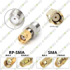 RF Coaxial F Type Female to RP-SMA Male Straight Adapter