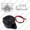 SFM-27 3-24VDC 90dB Active High Decibel Buzzer 30x48x15mm