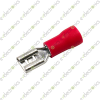 Insulated Female Crimp Spade Terminal Connector 6.3mm 22-16 AWG Red