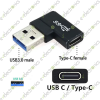 USB Type C Female to USB 3.0 Male Converter Right Angle