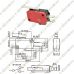 Miniature Micro Limit Switch 20A SPDT 28x16x10 Short Lever 3-Pin Miniature Micro Limit Switch 20A SPDT 28x16x10 Short Lever 3-Pin