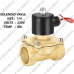 2W-200-20 3/4 Inch Brass Electric Solenoid Valve Water Air Fuels N/C 220VAC 2W-200-20 3/4 Inch Brass Electric Solenoid Valve Water Air Fuels N/C 220VAC