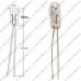2 Pin 3V .05A T1-3/4 Wire Terminal Halogen filament Bulb 3x6mm