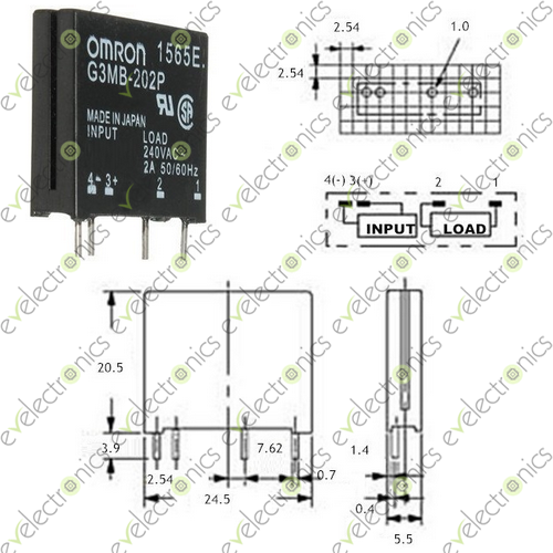 Omron SSR Solid State Relay 12VDC G3MB-202P in Pakistan