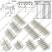 JST-VH 3.96mm Pitch Straight Male Connector 2-Pin