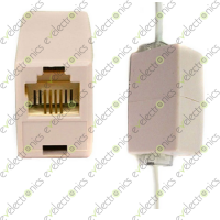 RJ-11 RJ11 6P4C Female to Female Joinder Extender 6-Pin