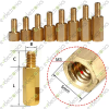 M3x5-6mm Hexagonal Male To Female Brass PCB Spacer Standoff