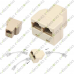 RJ-45 RJ45 8P8C 1 Female to 2 Female Ethernet Splitter