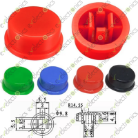 A25 Round Plastic Push Button Switch Cap 10mm Size 4.8*9.8mm Yellow
