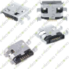 Micro USB B Female 5Pin SMT Socket Connector Flat Head 180 Angle HW-MC