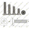 M1.7x8mm Phillips Flat Head Countersunk Head Machine Screw A2 Stainless Steel