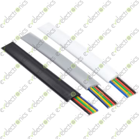 Rj12 Rj-12 6P6C 6 Core Flat Phone Cable Pure Copper Telephone Cable (Per Meter)