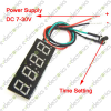 0.40 inches Digital Clock DC 12V 24V Red LED