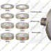 15mm Silver Single Sided Conductive Fabric Cloth adhesive Tape 20M