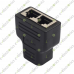 8 Pin 2 Port RJ-45 RJ45 Ethernet Network Splitter Adapter