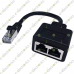 8 Pin Male to Female RJ-45 RJ45 Ethernet Network Splitter Adapter