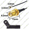 2.4GHz External WiFi folded Antenna SMA Female Jack with IPX Pigtail Connecting Cable