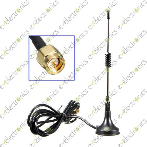 GSM GPRS 433Mhz 3dbi 3G 4G External WiFi Antenna Base in Pakistan