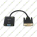 25 Pin DVI-D to 15 Pin VGA Adapter Cable 1080P