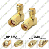 RP-SMA Male To RP-SMA Female Right Angle Connector