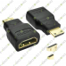 Mini Hdmi Male To Hdmi Female Adapter Converter