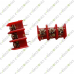 Barrier Terminal Blocks Connector PCB KF850 9.5mm Pitch 3-Pin Red