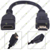 HDMI Male to HDMI Female Straight cable 12cm