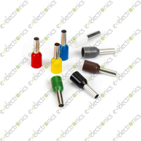E1508 1.5mm Insulated Cord End Tube Terminal Black