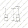 PVC Insulated Blade Type Crimp 5.5-14 27mm lugs Yellow