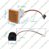 50-500V AC 0-100A 22mm LED Digital Voltage Current Meter AD101-22VAMS Yellow
