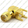 PCB Mount RP SMA Male Plug Right Angle Connector Adapter