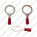 PVC Insulated Ring Type Crimp lugs RV1.25-6 6.0mm Hole Red
