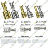 Female Spade Quick Splice Crimp Terminal Connector 4.8mm Copper with Insulating Sleeve
