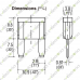 40A Mini Blade Fuse Automotive Amber