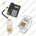 4Pin RJ-9 4P4C Modular Plug Handset Telephone Connector 4Pin RJ-9 4P4C Modular Plug Handset Telephone Connector
